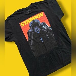 The Weeknd Starboy XO Black Graphic Print Shirt